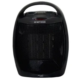 Va-708b Vie Air 1500w Portable 2 Settings Black Ceramic Heater W Adjustable Thermostat