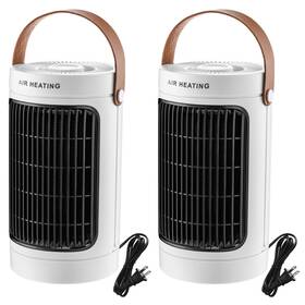 Vihose Anb-vihose-2667 2 Pcs 1200w Portable Space Heaters For Indoor Use In 1 Fan And Heater Combo