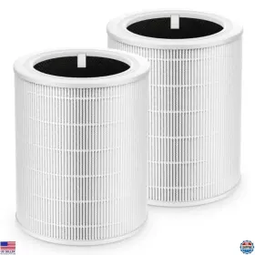 600s-rf Visit The Ecleanfy Store Replacement Filter For Core 600s Air Purifier 3-in-1 Hepa Carbon 2 Pack
