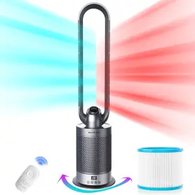C929 Voagupa Bladeless Heater And Fan Combo With Air Purifier 120 Oscillating Tower