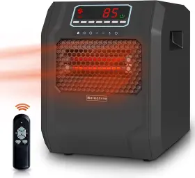 Voltorb 616833884771 Freestanding Portable Electric Space Heater For Bedroom Or Indoor Use