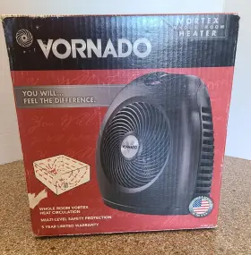 Vornado 043765006443 Vornado- Compact Whole Room Portable Space Fan Heater- Vortex- #vh2- 1500 Watt