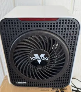 Vornado 043765014486 Velocity 1 Personal Space Heater With 2 Heat Settings And Advanced White