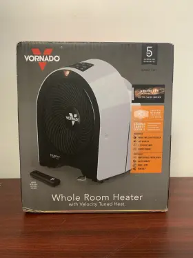 Eh1-0238-06 Vornado Velocity 5r Whole Room Space Heater With Remote
