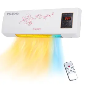 1400w Vyemoyo 766664936221 Wall Heater Electric Space For Bedroom Led Dis