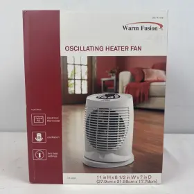 Warm Fusion 490851901593 Oscillating Heater Fan New