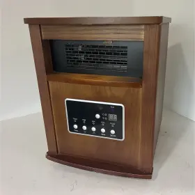 Wl-ch1500-wd Warm-living Infrared Wood Cabinet Heater 1500w. Tested