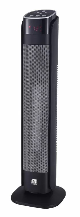 Warmwave 877697003986 Deluxe Digital 30 Inch Ceramic Tower Space Heater With Remote Contro