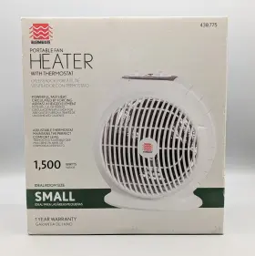 Hfq15a Warmwave New Warm Wave Electric Fan Portable Heater With Thermostat Small White