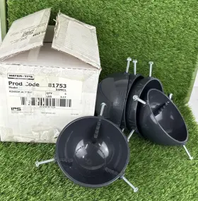 34mcl Water-tite 012181817537 5 Pack Mushroom Vent Cap Oates - 3 Inch Or 4 81753