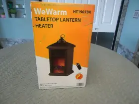 Ht1907bk We Warm 400 Watt Tabletop Lantern Heater With Remote