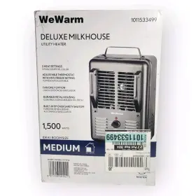 Ht1912 Wewarm Deluxe Milkhouse Utitlity Heater 1500 Watts 2-settings Durable Metal Housing