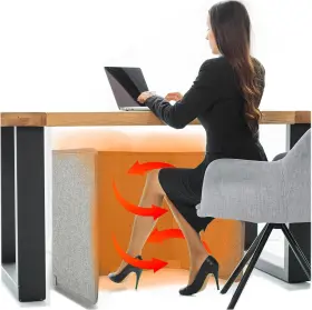 Dsk1300 Whisperheat Under Desk Foot Warmer - Silent And Energy Efficient Personal Space Gray