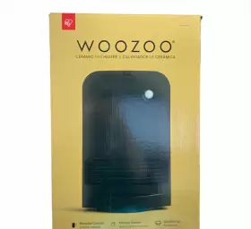 990013982 Woozoo Oscillating Ceramic Space Heater Tower With Remote And Motion Sensor Used