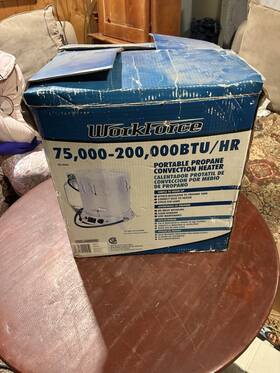 Workforce Hd-200a 75000 - 200000 Btu/hr Portable Propane Convection Heater