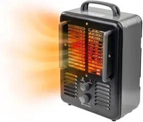 Cz798bk World And Main Electric Portable Milkhouse Style Utility Space Heater W Adjustable Thermostat