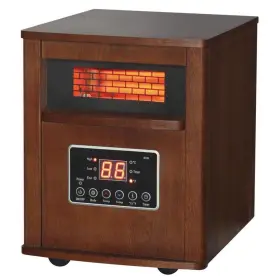 Qeh1410 World Marketing Of America Comfort Glow Infrared Quartz Heater - Chestnut