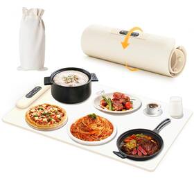 Wwn Us-food-001 Food Warming Mat For Countertop Electric Silicone Heating Tray With Adjustab
