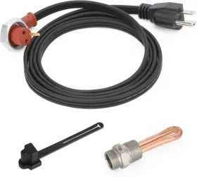 3500022  X4xz Engine Block Immersion Heater With Cover Cap For Cummins Isb Qsb/paccar