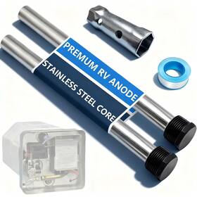 Xcmvcn Rods-01 2-pack Rv Water Heater Anode Rod 9.25 Inch X 3/4 Npt Premium Magnesium R