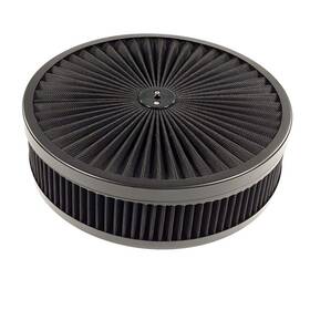 Xrtmd 1614abk-2bk For 5-1/8 Inch Opening Carb Filter Flow 14 X2 Air Cleaner Extra Lid W