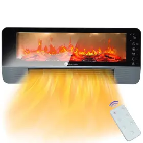 Cmus0-077 Xyuee Electric Fireplace Wall Heater 2 In 1 Portable Air Conditioning With 3d Flam