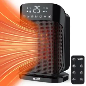 Ptc924r-h Yashe Space Heater 1500w Portable Electric For Indoor Use With Thermo