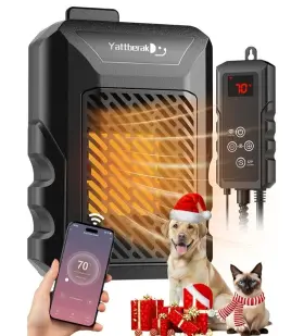 Sc2401 Yattberak Dog House Heater Pet With App Remote&thermostat 41 F/113 F Adjustab