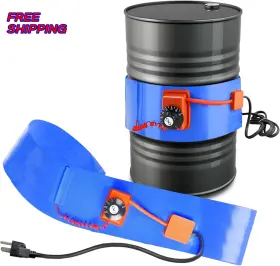 Yelodeer 445001211209 Upgraded 55 Gallon Drum Heater With Twist Temperature Control 1200 Watt 2 Pcs
