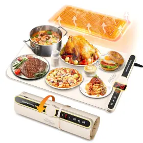 Ncb-6ms Yooudamy Warming Mat For Food - Electric Tray With 9 Temperature Settings And