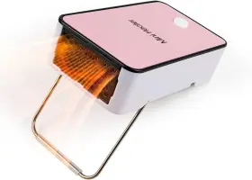 Wy-h1-bl4 Youcidi Portable Space Heater Mini Desk Electric Fan Air Warmer Pink