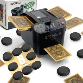 Max6w-us-2601 Zechnox 2026 New Smart 3-in-1 Automatic Card Shuffler And Dealerprogrammable Dea