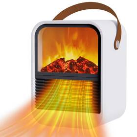 Zjflnzyc B0chdpppgn Portable Mini Electric Fireplace Heater Small Room Space Heaters Indoor