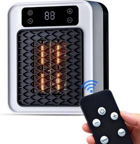 Znokin 786354191167 Space Heater Indoor 450w Ptc Programmable Portable Wall Remote Plug In W