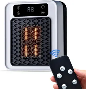 Znokin 786354191167 Space Heater Indoor 450w Ptc Programmable Portable Wall Remote Plug In W