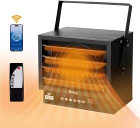 Zokop Cz230w 7500w 240v Electric Garage Space Heater Remote Fan-forced Ceiling Mount