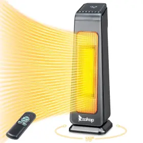 Ht1023 Zokop Space Heater 70 Oscillating 1500w Electric Tower With Remote Control