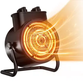 Zy1500 Zynkez Portable Small Space Heater 1500w/750w Ptc Ceramic Mini Desk With Ove