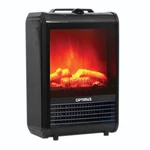 Optimus H9300BK 1200W Mini Electric Flame-effect Heater Black New. Price: $89.02.