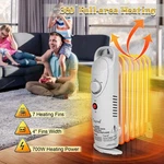 Portable 7-FIN Electric Indoor Space Heater Quiet Full Room W/ Thermostat New. Price: $37.67.
