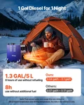 Diesel Heater, 8KW, Dc 12V/24V, All In One Portable Air With Remot New. Price: $159.82.
