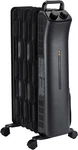 Portable Space Heater With 7 Oil-filled Fins, 3 Settings, Adjustable New. Price: $134.99.