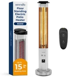 Serenelife Outdoor Electric Patio Heater - 900W Infrared With Remote New. Price: $142.99.
