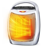 Electactic Portable Ceramic Space Heater 6.85 X 5.47W 9.65 H, Silver New. Price: $35.99.