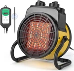 Trustech 1500W Greenhouse Heater With Digital Thermostat,overheat Protection Open. Price: $51.99.