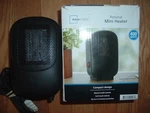 Mainstays Personal Mini Electric Ceramic Heater 400 Watts Indoor Black Used. Price: $9.99.