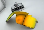 Oakley Radarlock Pitch Vented Fire Iridium Polarized Lens Sunglasses Authentic New. Price: $120.00.