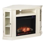 Sei Furniture Claremont Touch Screen Wood Electric Corner Fireplace In Ivory New. Price: $747.04.