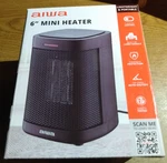 Aiwa 500-WATT Black Ceramic Mini Portable Heater New. Price: $15.00.