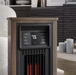 Utilitech 1500W Infrared Tower Indoor Electric Space Heater With Remote.(tested) Open. Price: $36.99.